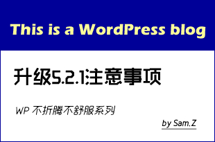 WordPress升级5.2.1后http500错误